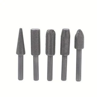 Rotary Grinding Head Steel File Set Double Cut Metal Grinding Woodworking Repair Tools Precision Shank 6mm