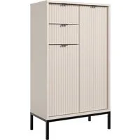 BASIC by Balculina Midischrank Lucera Midischrank, Badezimmerschrank BxHxT 60x106x32 (1-St) Breite 60 cm, Tür L/R montierbar