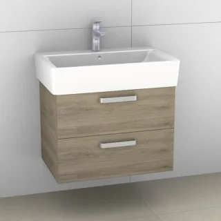 Artiqua 412 Waschtischunterschrank für Connect Cube E7736 Sanremo Eiche quer NB, 412-WU2L-I16-7145-4 412-WU2L-I16-7145-428