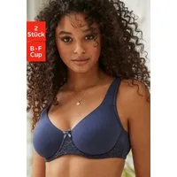 Nuance by Lascana T-Shirt-BH (Packung, 2 Stück) mit Bügel und nahtlosen Cups, aus Baumwoll-Qualität