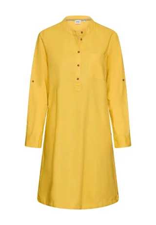 camel active - Hemdblusenkleid mit Stehkragen yellow - Gr. - L