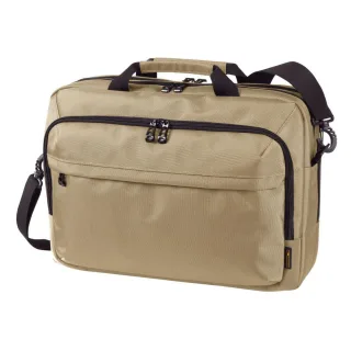 Halfar - Schultertasche "Mission", Business (Beige)