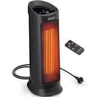 monzana Heizlüfter, 2000 W, Keramik Heizlüfter 2000W 4 Betriebsmodi 15-40°C Energiesparend 120°