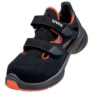 uvex 1 G2 Sicherheitsschuh S1 Sandalen schwarz/pink 42 - 6848942