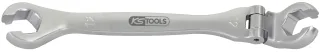KS Tools CHROMEplus Offener Doppel-Ringschlüssel mit Gelenk - 518.0382