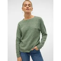 Vero Moda Rundhalspullover VMDOFFY LS O-NECK BLOUSE GA NOOS Materialmix, regular fit