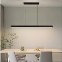 Ophy LED Pendelleuchte Dimmbare LED Pendelleuchte 80 cm – mit Fernbedienung, 3 Farbtemperaturen (3000/4500/6000 K), Helligkeit 10–100 %, höhenverstellbar – für Esstisch & Büro