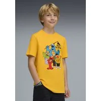 PUMA Trainingsshirt BVB X SESAME STREET TEE JR Regular Fit, Kurzarm, für Fußball, Rundhalsausschnitt
