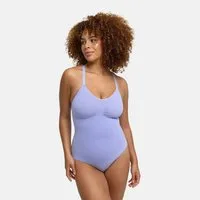 cfab (creamy fabrics) Shaping-Body Bodysuit Sculpting Shapewear mit Slip-Soft Violet-L (1-tlg)