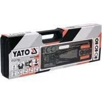 Yato Crimpzange Yato Rohrpress-Zange 4tlg. YT-21750, Zange mit 3 Einsätzen