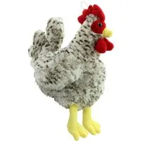 K-Toys Kuscheltier Huhn ca. 28 cm, naturgetreu, Kuscheltier,Gockel Plüschtier Hahn Henne (1-St), Tieren, Bauernhof Motiv, ideal als Geschenke
