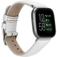 Renna Leather Smartwatch-Armband Fitbit Versa 4 / 3 / Sense & 2 Armband Echtes Leder Ersatzarmband