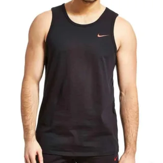 Nike Gestickter Swoosh Herren-Westen-Tank in Schwarz