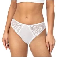 Donna Slip 218 (2-St) Damen 2er Pack Slips Unterhosen Panty florale Spitze Baumwolle