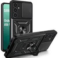 betterfon Handyhülle Panzerhülle für Samsung Galaxy A16 mit Kameraschutz & Ringhalter, Outdoorhülle mit Smartstand, Ringhalter & Silikonkern