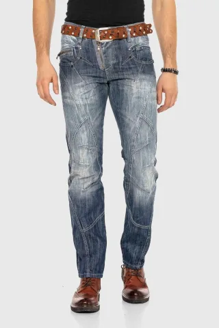 Cipo & Baxx 5-Pocket-Jeans "Jeans" im Used-Look