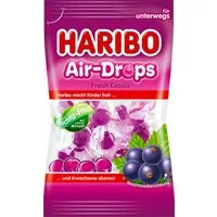 HARIBO Süßigkeit, Haribo Air Drops Fresh Cassis Menthol Geschmack einzeln verpackt 100g