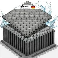 tillvex Pool-Bodenschutzfliese tillvex® Pool Bodenschutzmatte, Unterlegmatte für Pool & Planschbecke, Pool Bodenschutzmatte, Unterlegmatte für Pool & Planschbecken, Poolunterlage Bodenschutz Matten wärmeisolierend, Whirlpool Bodenfolie weich