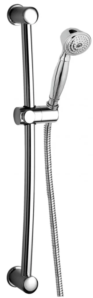 Herzbach Living Spa Wandstangenset 60, Nostalgiehandbrause chrom , 11.021800.1.01 11.021800.1.01
