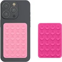 kwmobile Popsockets 2x Silikon Saugnapf Handyhalterung - Handy Halter selbstklebend, (2-tlg., 5,5 x 8cm Universal Halterung für Handyhüllen)