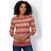 Sieh an! Strickpullover Ajour-Pullover 3/4-Arm Ajour