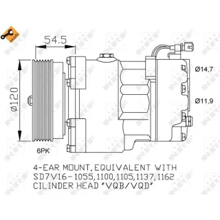 NRF Klimakompressor Ford Seat VW