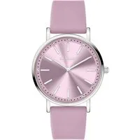 s.Oliver Quarzuhr Modern Statement SO-4481-PQ, Armbanduhr, Damenuhr, Silikonarmband, analog
