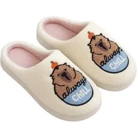 Corimori mit netten Motiven, Gr. 34-44, Antirutsch & bequem Plüsch Hausschuhe (Packung, Geschenk) Capybara Pantoffeln für Kinder und Erwachsene, EU Größe 38-39