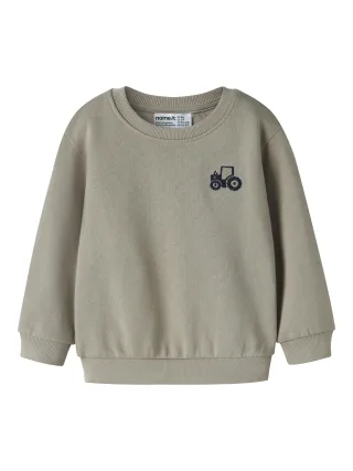 NAME IT - NMMVALLEN LS NREG SWEAT BRU Vintage Khaki - Gr. - 116