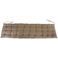 Marabellas Shop Bankauflage Polster für Gartenbank 150 x 40 x 4 cm Sitzkissen mit Punktsteppung, (1 St), inkl. Kordelbänder