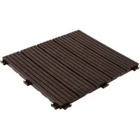 Karat Terrassendielen Claire, Terrassenfliesen 30x30cm, Kunststoff wetterfest, Klickfliesen, 1 m², BxL: je 30x30 cm, (Spar-Set, 11-St), Balkonbodenbelag für Außenbereich, Steckfliesen für Balkon