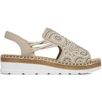 Rieker Rieker Damen-Sandalen Beige V1246-62 Sandale