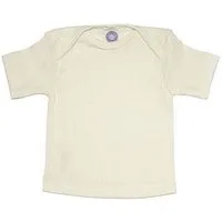 Cosilana Kurzarmshirt (1-tlg) Baby Kurzarm-Shirt aus Bio Baumwolle / Bio Schurwolle / Seide