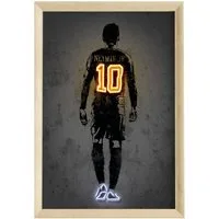JUSTGOODMOOD Poster Premium ® Neymar Junior Fußball Poster · Neon Effekt · ohne Rahmen
