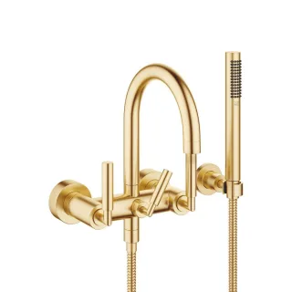 Dornbracht Wannenbatterie für Wandmontage TARA 25133882 Messing gebürstet (23kt Gold) 25133882-28