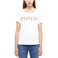 MUSTANG Rundhalsshirt ALMA mit Logo Print