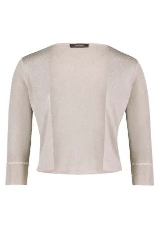 Vera Mont - Strickbolero Silver/Beige - Gr. - L