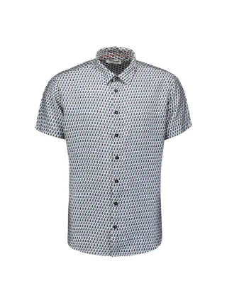 No Excess - Shirt Short Sleeve Allover Printed seablue - Gr. - L