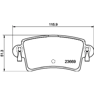 Hella Bremsbel?ge hinten Nissan Interstar Opel Movano Renault Master
