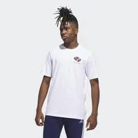 adidas Sportswear T-Shirt 3-STREIFEN LIGHTS GIFTBOX GRAPHIC sportlicher Stil, mit Motiv-Grafik, aus Baumwolle, pflegeleicht