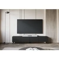 Home affaire Lowboard LOWBOARD PHUKET II, TV-Kommode Breite 190cm (1 St), Modernes, griffloses Design mit 4 Klappen in eleganten, matten Farben