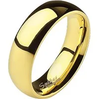 Taffstyle Fingerring Herrenring Damenring Edelstahl Gold Unisex Partnerring vergoldet (Freundschaftsring Paarring Partnerring Ehering Trauring Hochzeitsring), Verlobungsring Partnerring Freundschaftring Herrenring Damenring