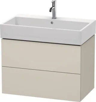 Duravit L-Cube Waschtischunterbau wandhängend Taupe Supermatt 784x459x544 mm - LC627708383 LC627708383