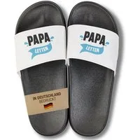 22Feels Papa Geschenk Vatertag Badesandalen Badelatschen Papaletten Herren Badepantolette IN DEUTSCHLAND BEDRUCKT
