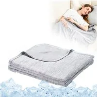 FOUORTUNATE-BEE Microfaserbettdecke Kühldecke Sommerdecke Kühlendecke leichte Decke für alle Altersgruppen, Ideal für Bett Sofa Reisen Camping Baby Kinder Erwachsene Sommer