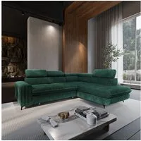 Masseno Ecksofa VELISS mit Schlaffunktion L-Form, Sofa mit Bettkasten