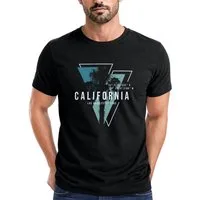 Neverless Print-Shirt Herren T-Shirt California Los Angeles Surfing Motiv Sommer Fashion mit Print