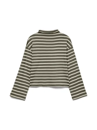 VERO MODA - VMURENA LS OVERSIZED FUNNEL NECK TOP JRS Kalamata - Gr. - S