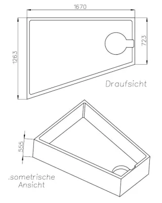 Neuesbad Wannenträger für Bette Space L 170x130 SW 16157