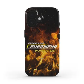 Handyhülle COVRZ | Freiwillige Feuerwehr | Tough Case | Schwarz | Personalisierbar | MagSafe®-fähig | iPhone 16 15 14 13 Plus Pro Max, uvm. Nein iPhone 16 Ohne
